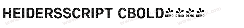 HeidersScript CBold字体转换